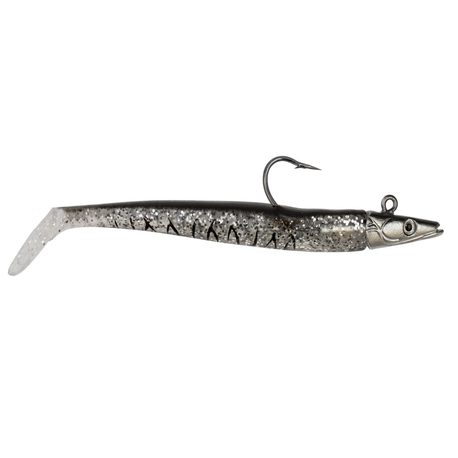 Team Deep Sea - Sandeel Shad - 12cm -16gr - 1st - Black Stripe
