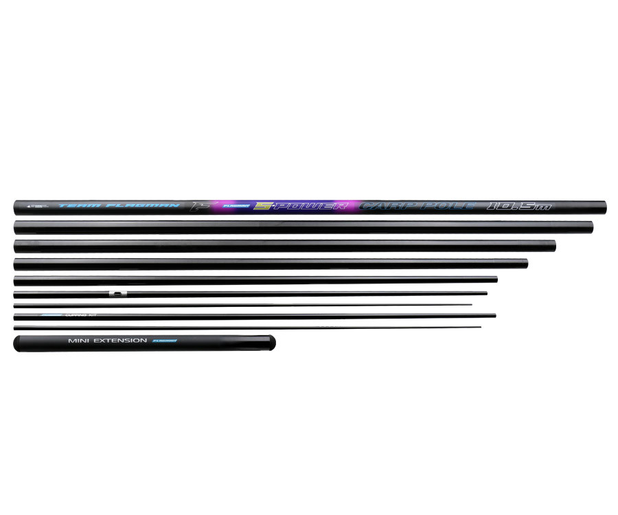 Flagman S-Power 10.5m - Vaste Stok Incl. Minni Extension en Kuppingkit