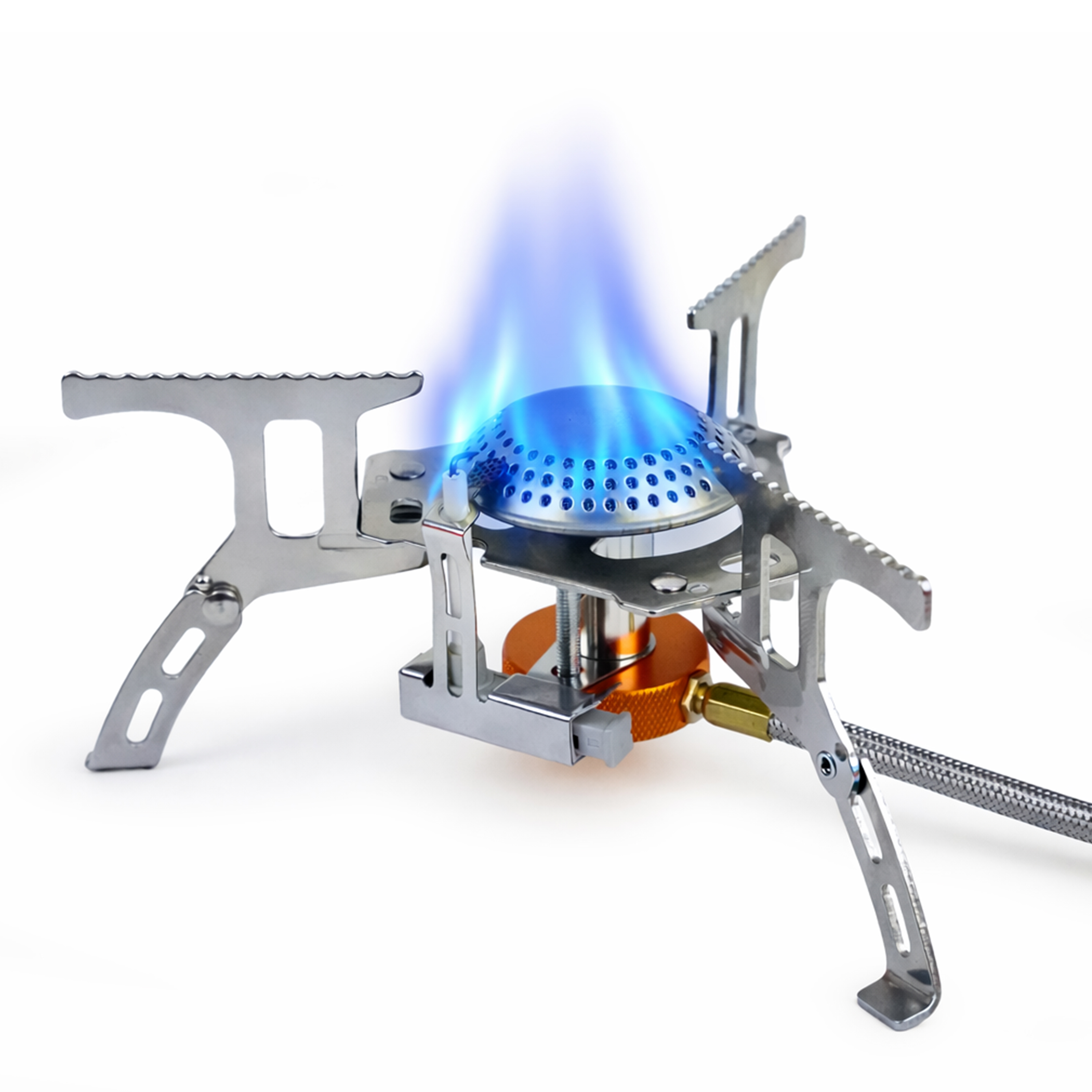 Eurocatch Foldable Gas Burner 2200W Incl Connector - Opvouwbaar Camping kooktoestel 