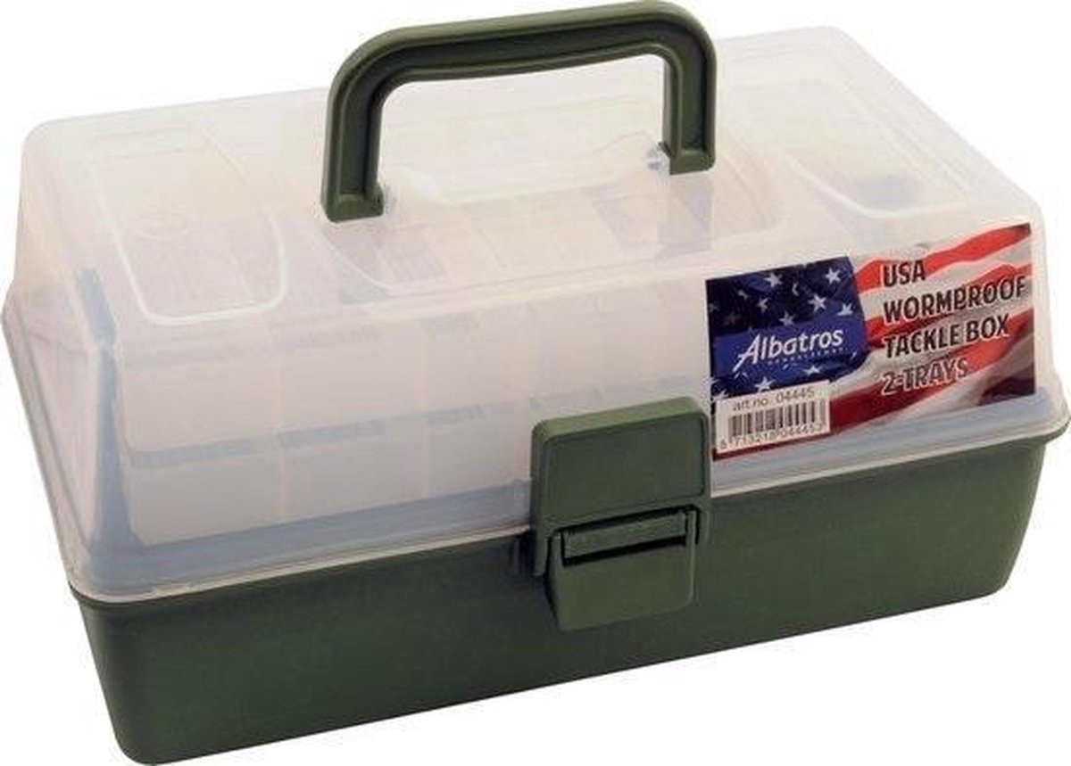 Albatros Usa Wormproof Tacklebox - 2 Trays