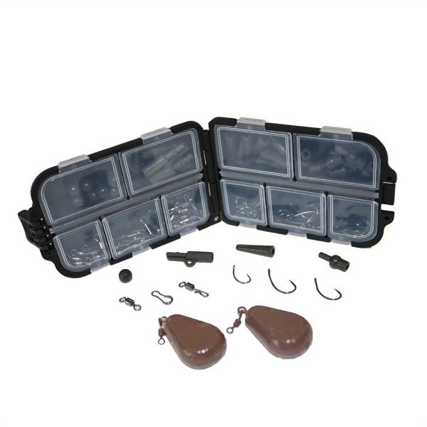 FISH-XPRO Karperset - Carpset Pro Improve Set - 2-Rod - Karperhengelset - Extra Uitgebreid - 96-Delig