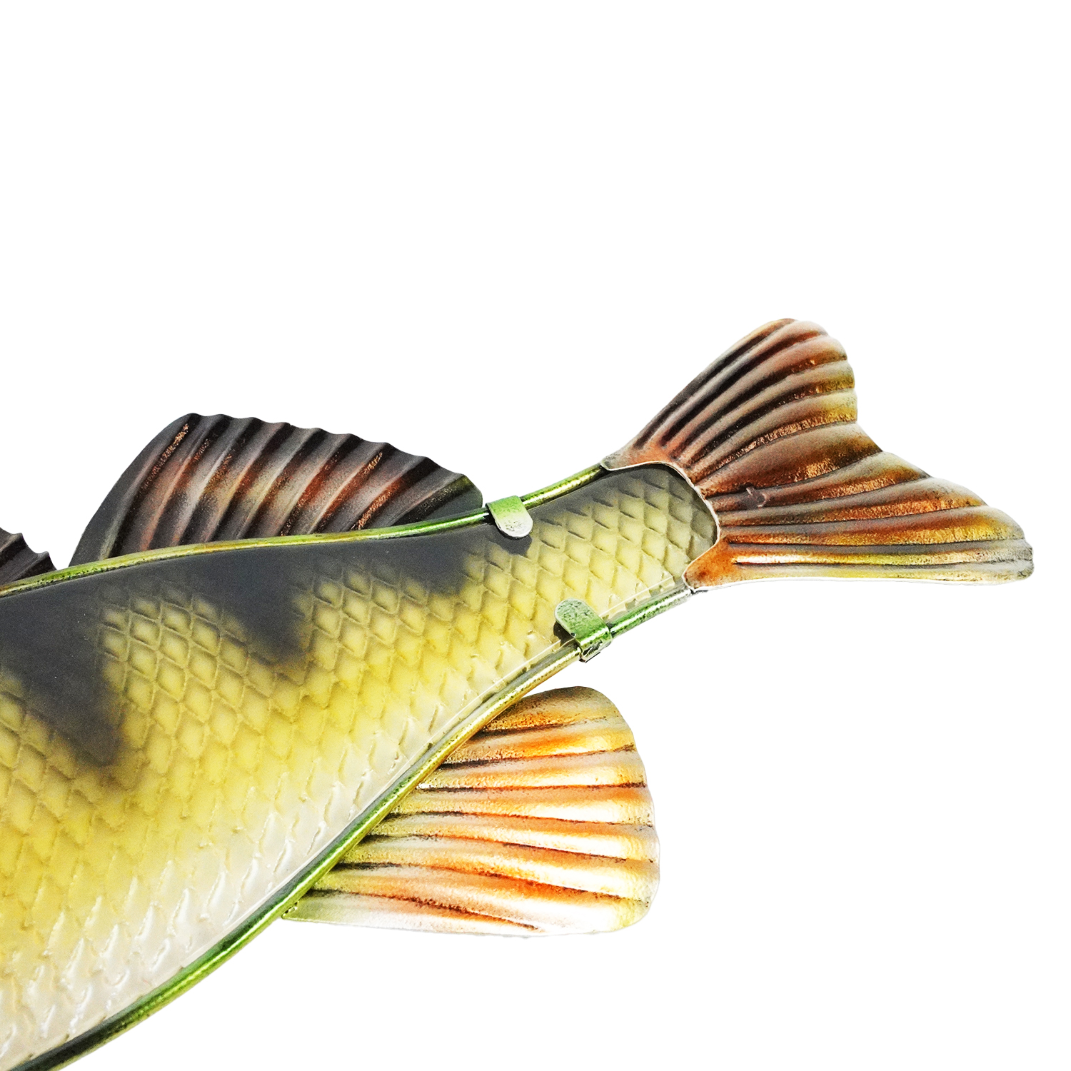 Eurocatch Snoek & Baars Wanddecoset - Muurdecoratie - 90cm - 3-D Metaal en Glas - Kunst - Cadeau Tip