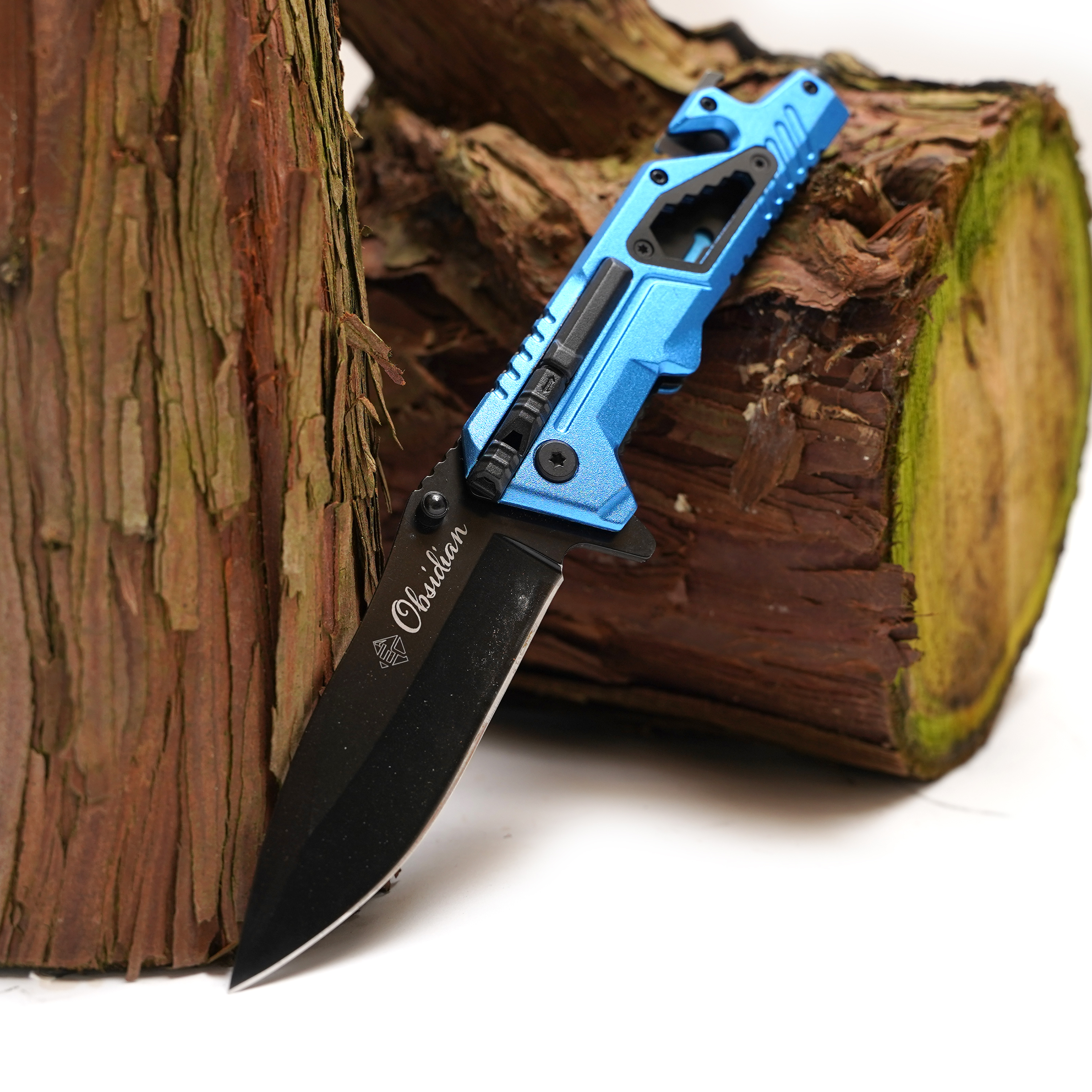 Eurocatch Obsidian Zakmes - 420RVS Lemmet - 4,75" Multi Function