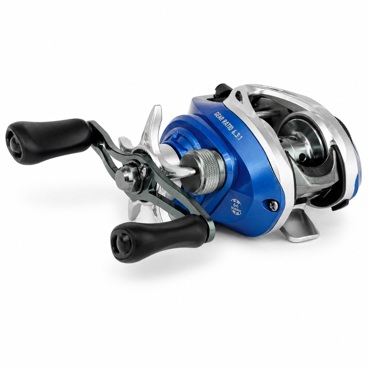 Eurocatch Baitcaster set Deluxe - Baitcasterhengel & Baitcasterreel - Gevlochten lijn - Sofbait kit - Staaldraadjes