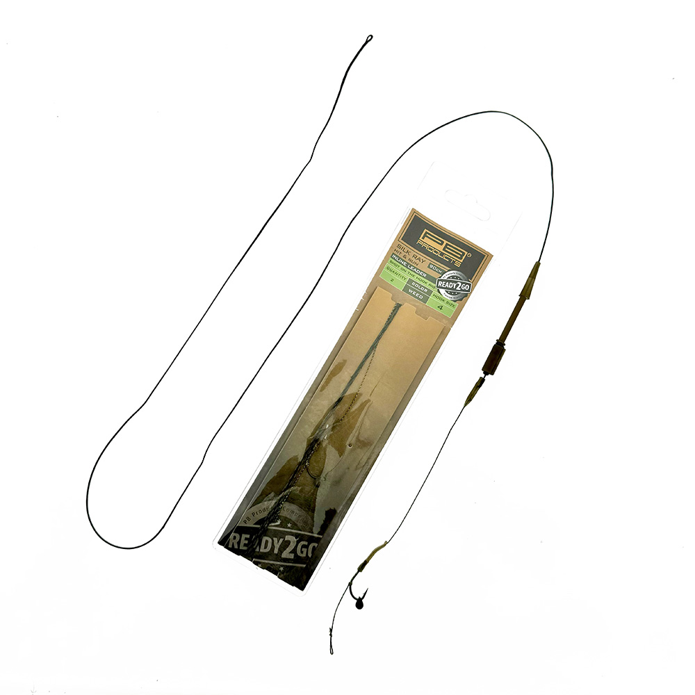 PB Products R2G Inline SR Leader 90/ Shot On The Hook Rig - Size 6 - 2st. - Weed