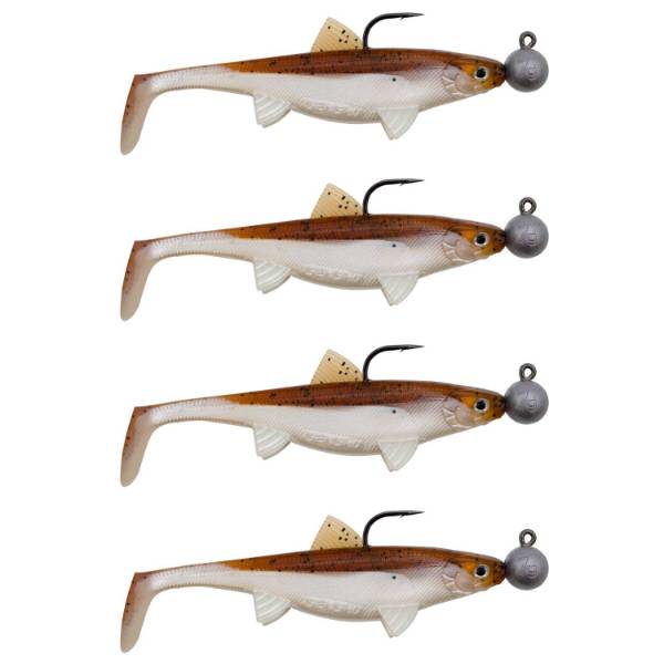 Senshu Real Fin Shad 8 Ready2Catch | Magic Motoroil | 8cm | 11g | 4 Stuks