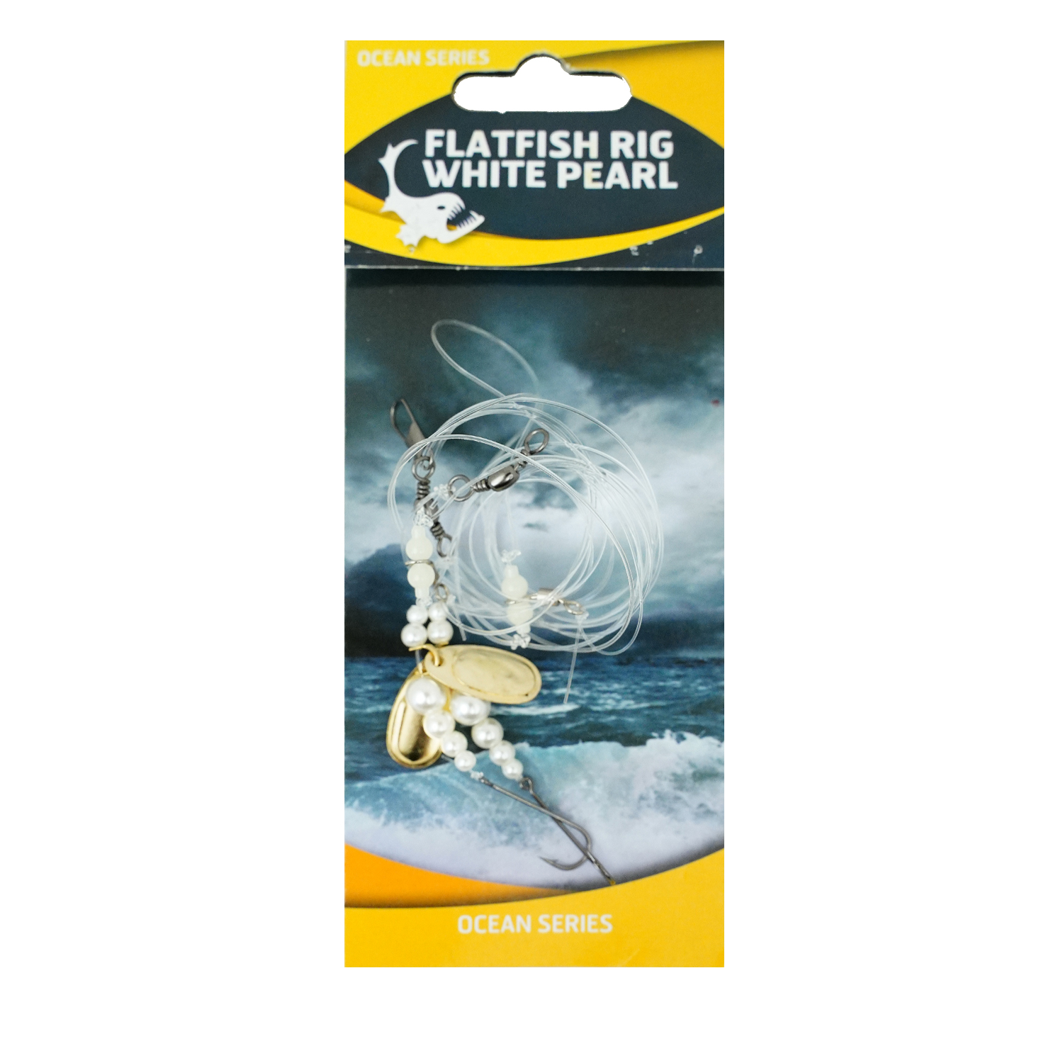 Eurocatch Fishing Flatfish White Pearl Rig 2-Hooks | Maat 1