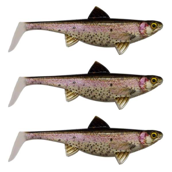 Senshu Real Fin Shad 12 | Rainbow Trout | 12cm | 13g | 3 Stuks