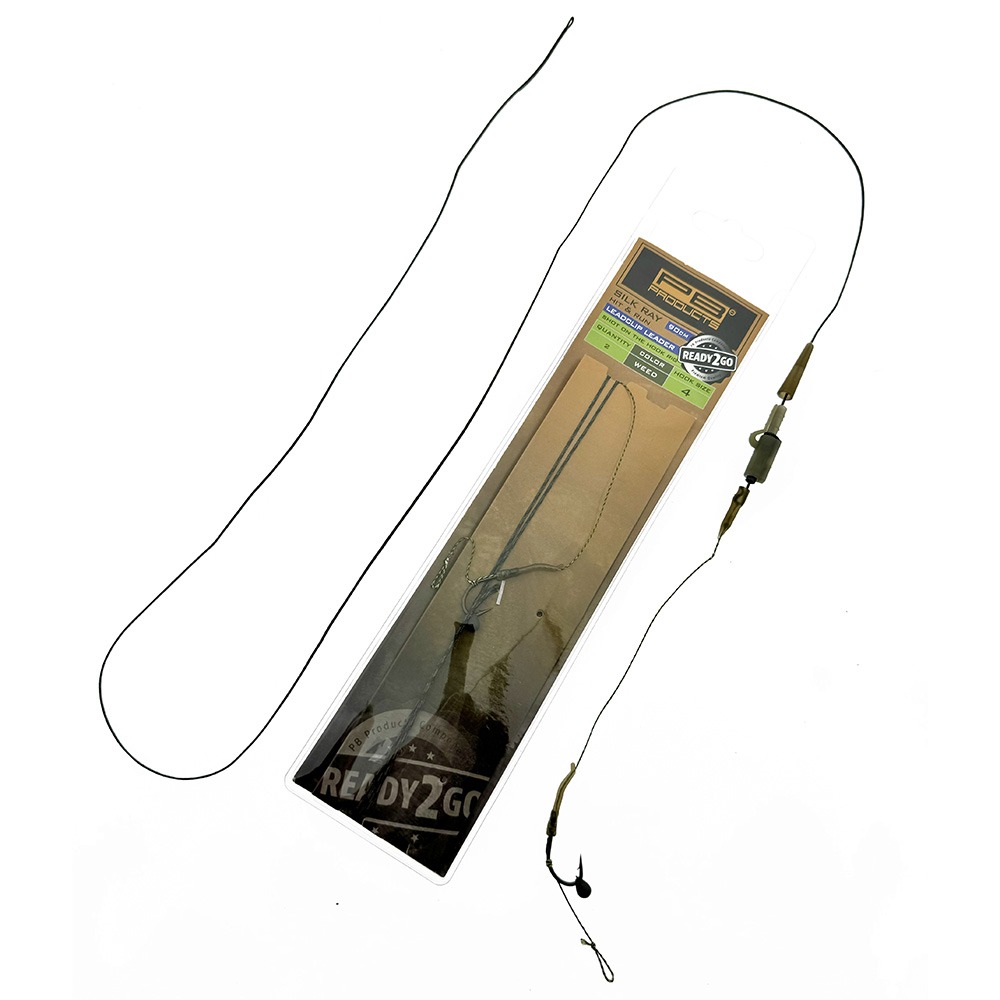 PB Products R2G Clip SR Leader 90/ Shot On The Hook Overloaded Rig - Size 4 - 2st. - Weed