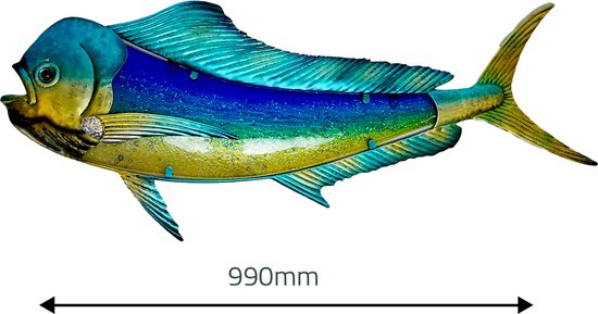 Eurocatch Dorado Muurdecoratie 99cm – 3D Metaal en Glas Kunst