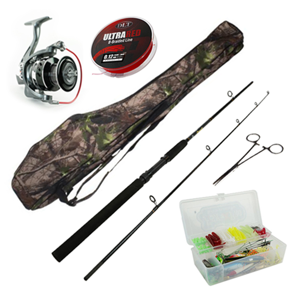 DLT Werphengel set Alround Ultra Compleet - 2.10m - Incl. Foudraal - Gevlochten lijn - Onthaaktang