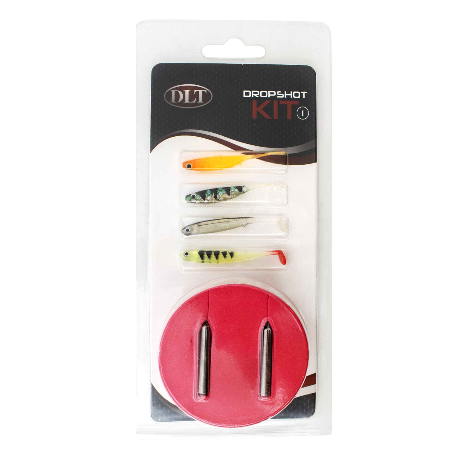 DLT Dropshot Kit Nr. 1 - Inhoud:  Haken, Dropshotloodjes, Shads (Softbaits)
