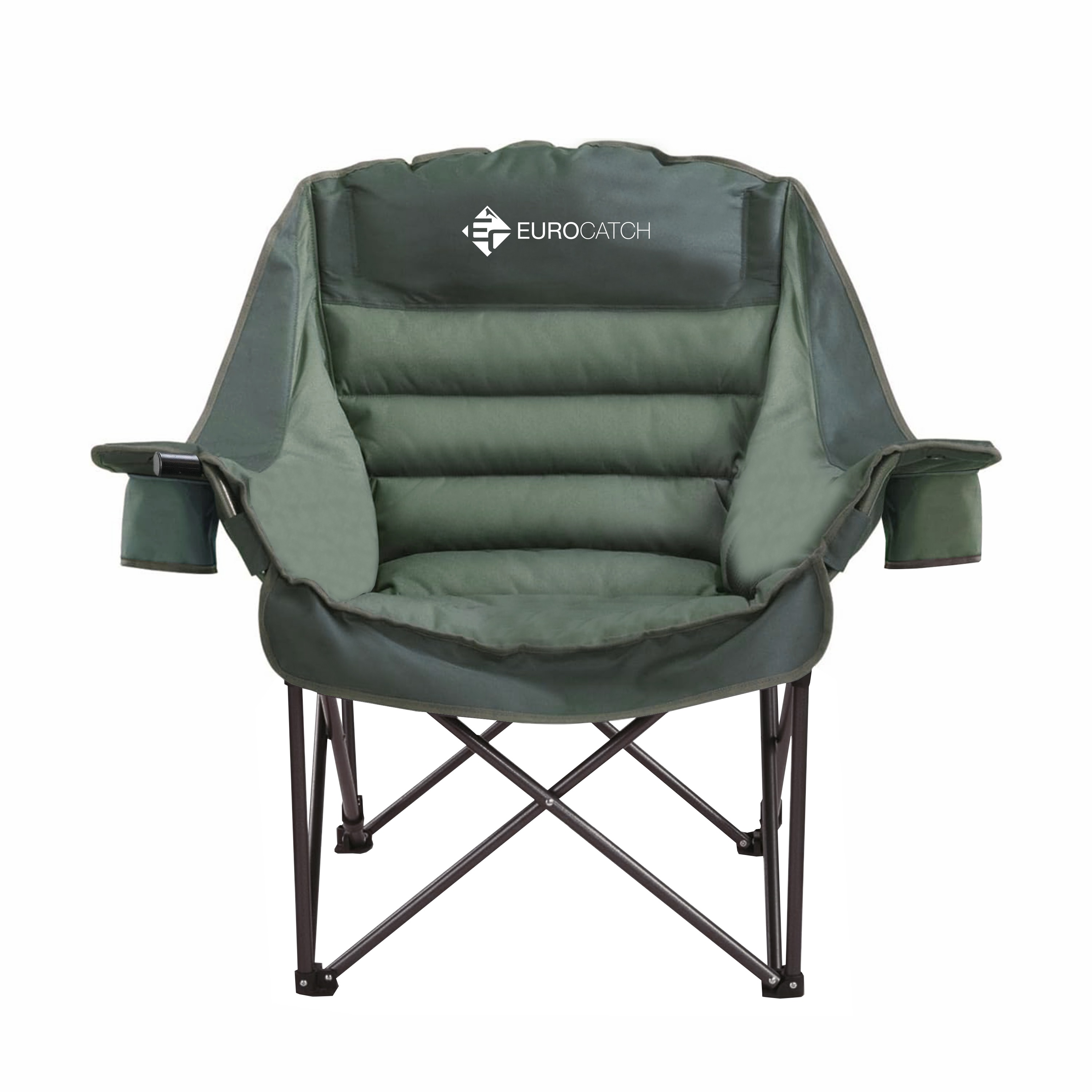 Eurocatch Comfy Club Chair XXL -  2stuks - Opvouwbaar met 2 Bekerhouders 