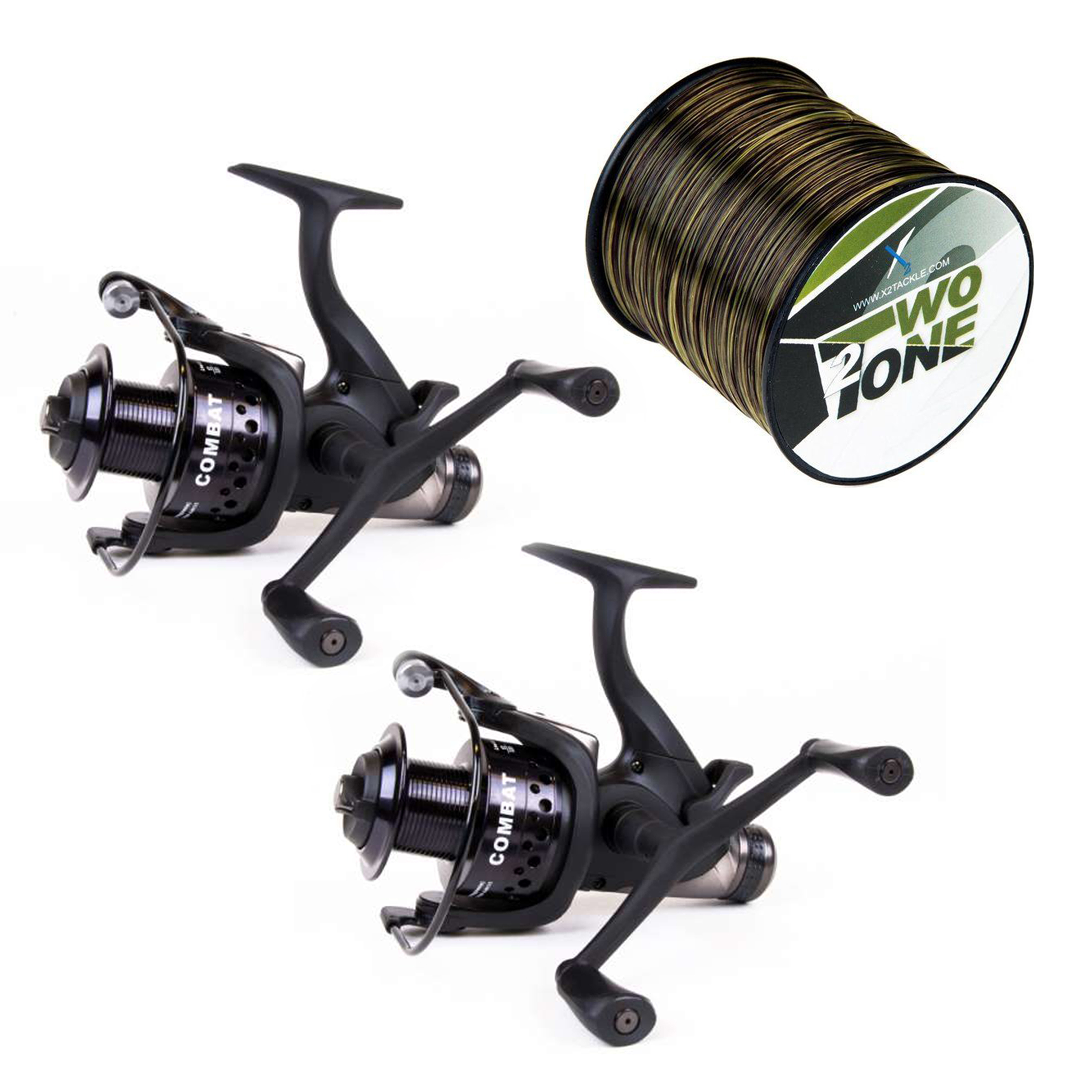 X2 Combat runner - 2 Reel set - Set 2 molens en Vislijn