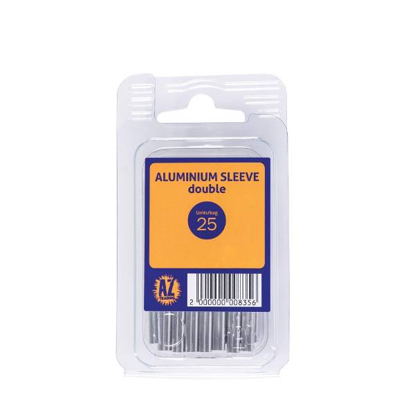 Blue Crab Aluminium | Sleeves | Double 1.5X18mm  | 25stuks| 
