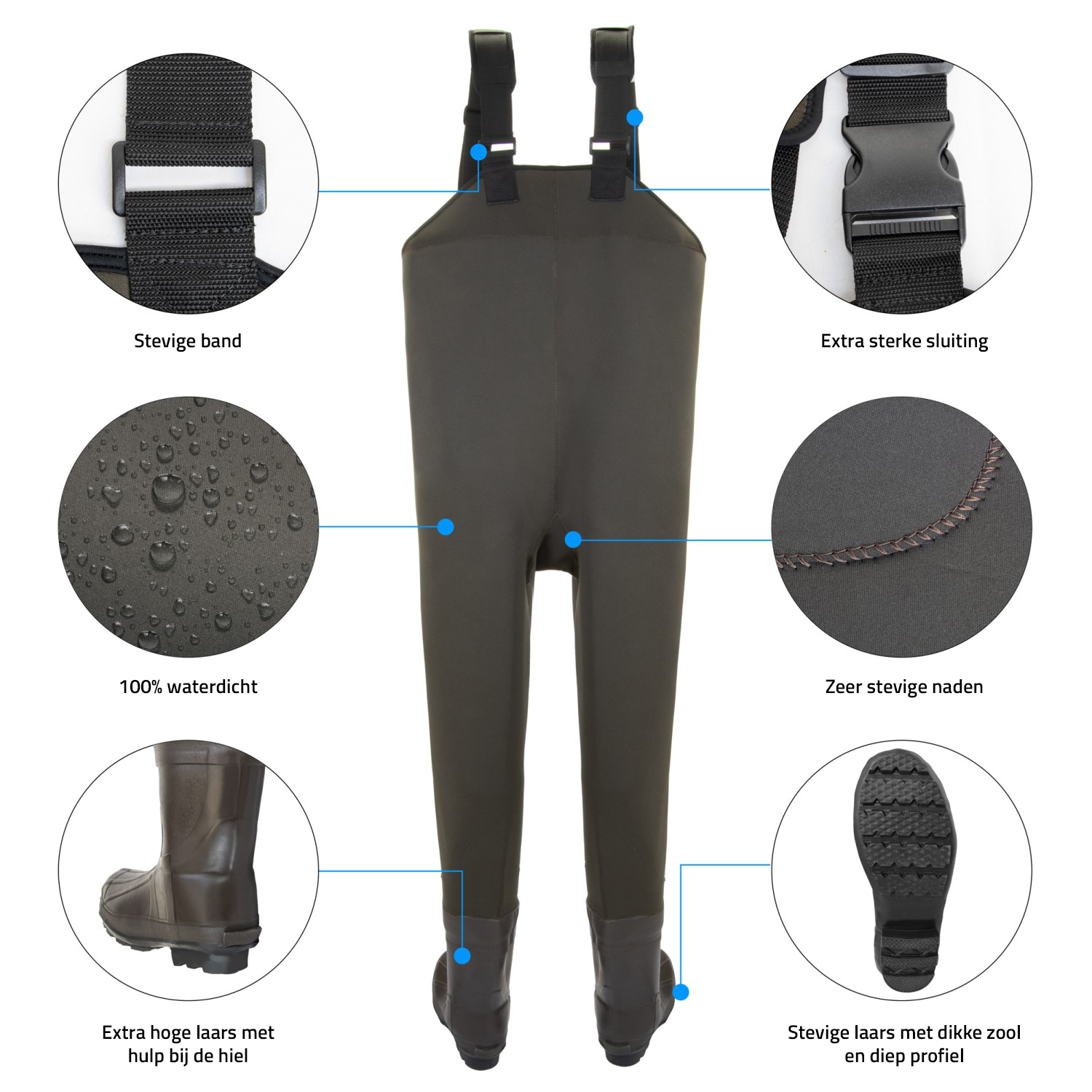 Thinsulate 3M Neopreen Wader | Neopreen Waadpak | Maat 40-41