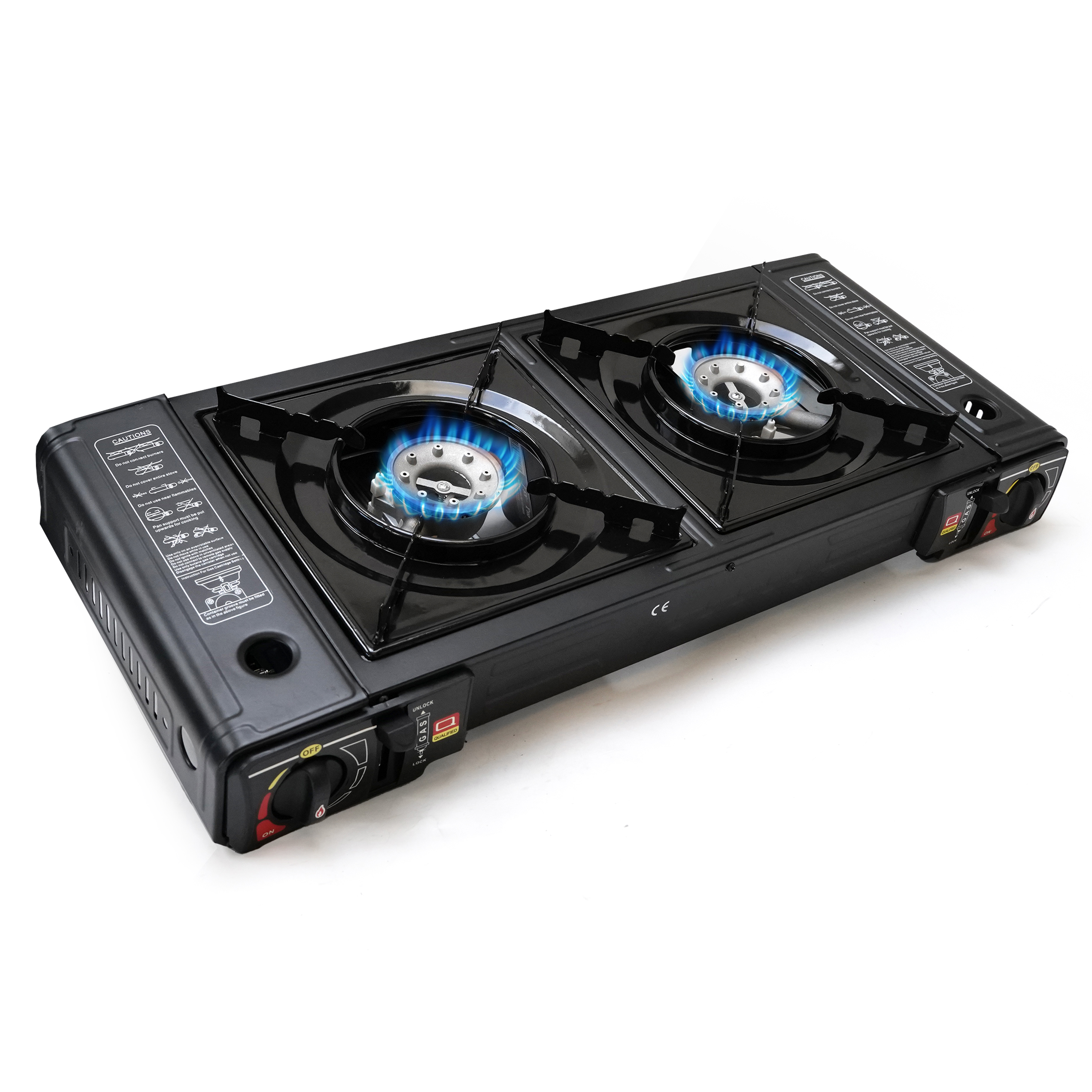 Eurocatch Dual Gas Stove  2 pits Kooktoestel op gas incl 16 Gasbussen