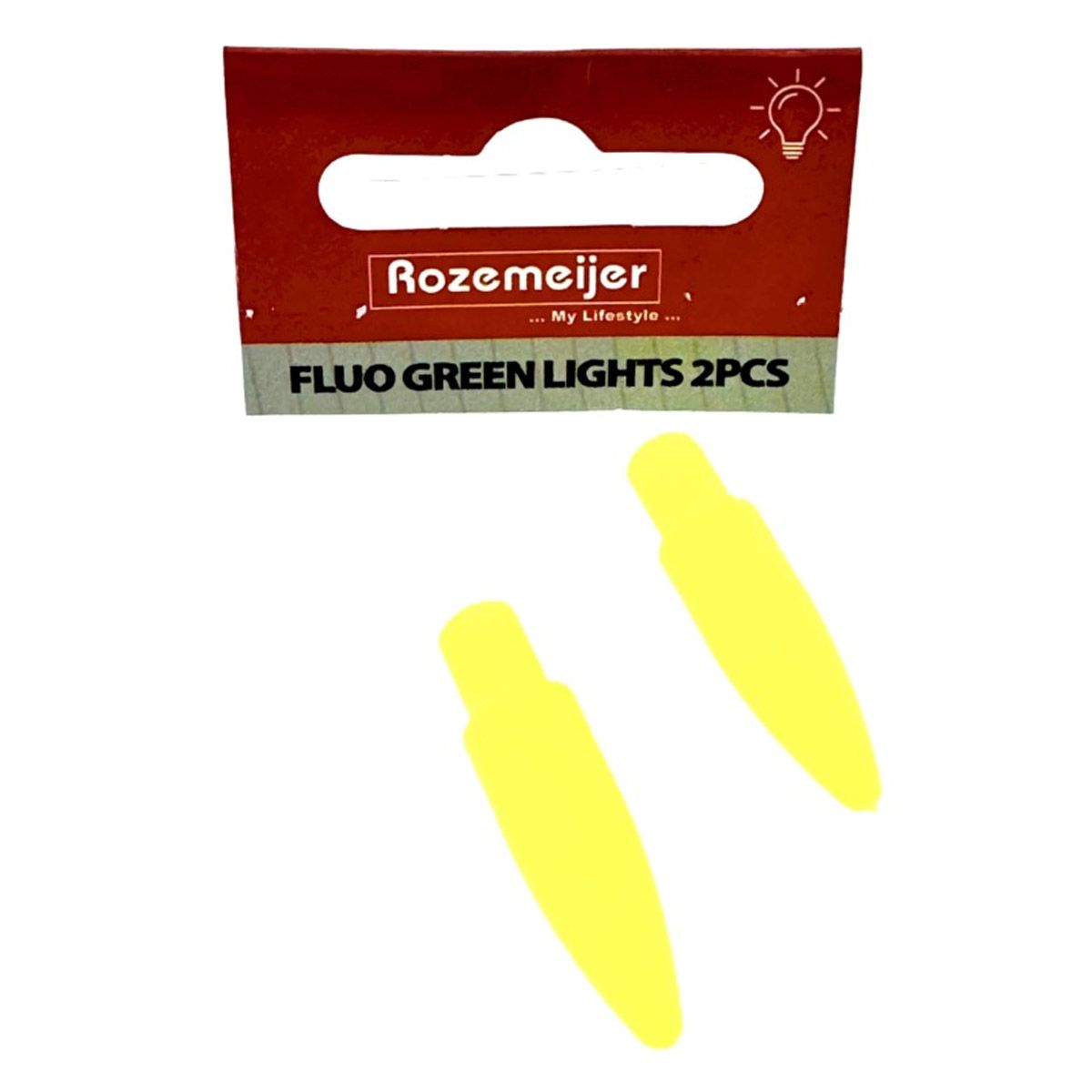 Rozemeijer Fluo Green Lights for Pike and Dart Float with light - 2p