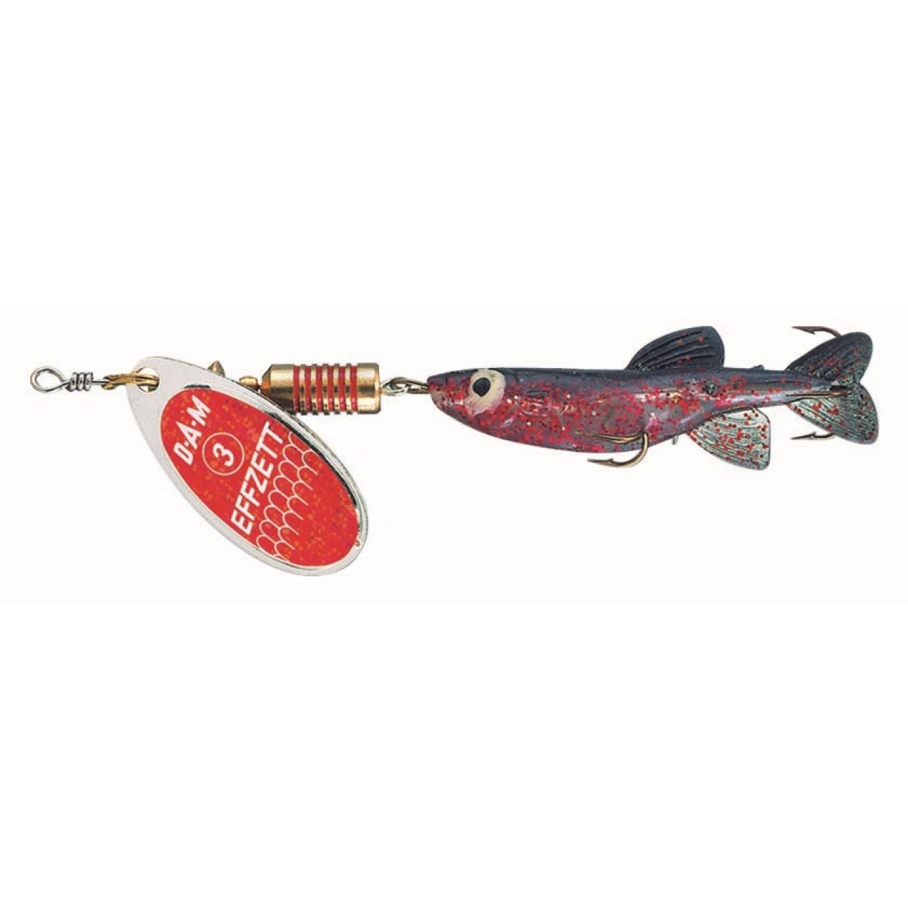 Dam Minnow Spinner 2 - 5G - Sinking - Red/Glitter