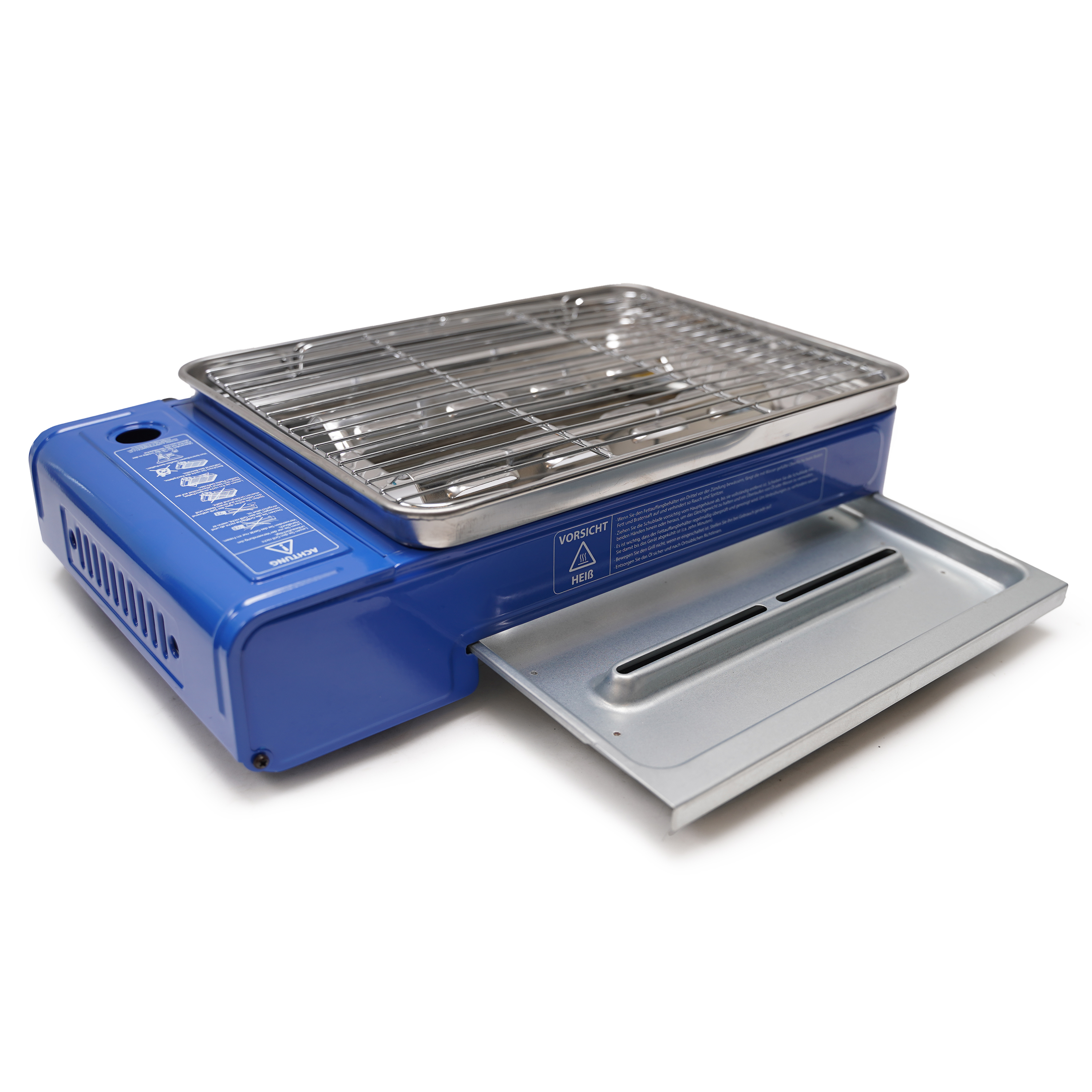 Eurocatch Butaangas Camping Grill Evergrill - Gas Barbecue - Camping Kooktoestel - Tafelgrill - Tafelbarbecue - incl. 12 gasbussen