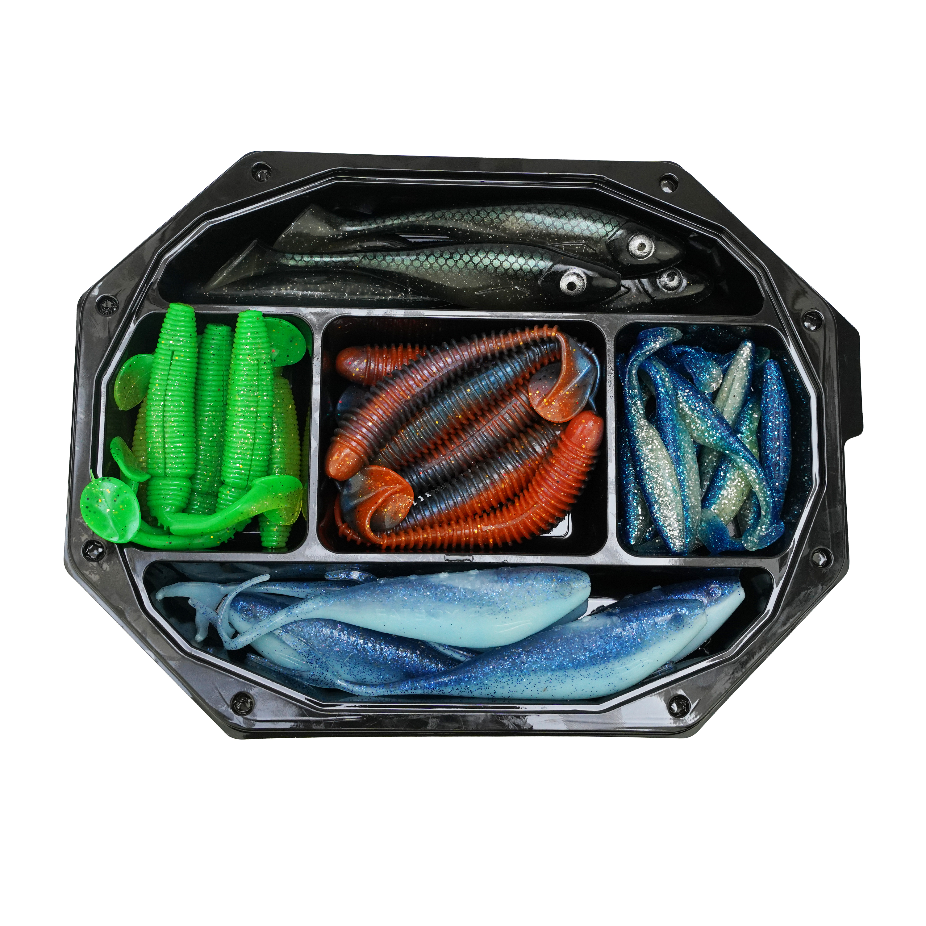 Fish-xpro Softbait Set - Snoek - 10-20cm +/- 30 stuks