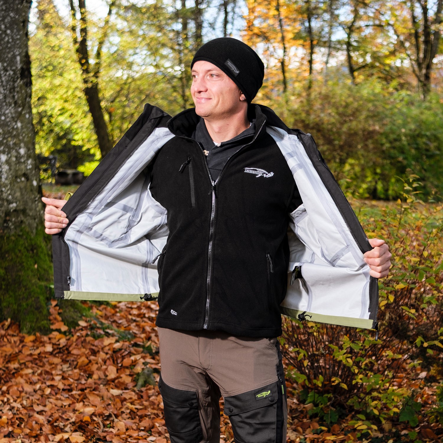 Legendfossil Outdoorjack Kenai - Waterdicht Outdoorjack - Fleecevoering - Winddicht - Desert Black _ XL