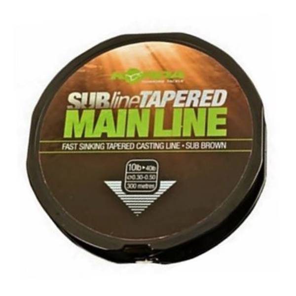 Korda Subline Tapered Mainline | 0.30-0.50mm | Brown