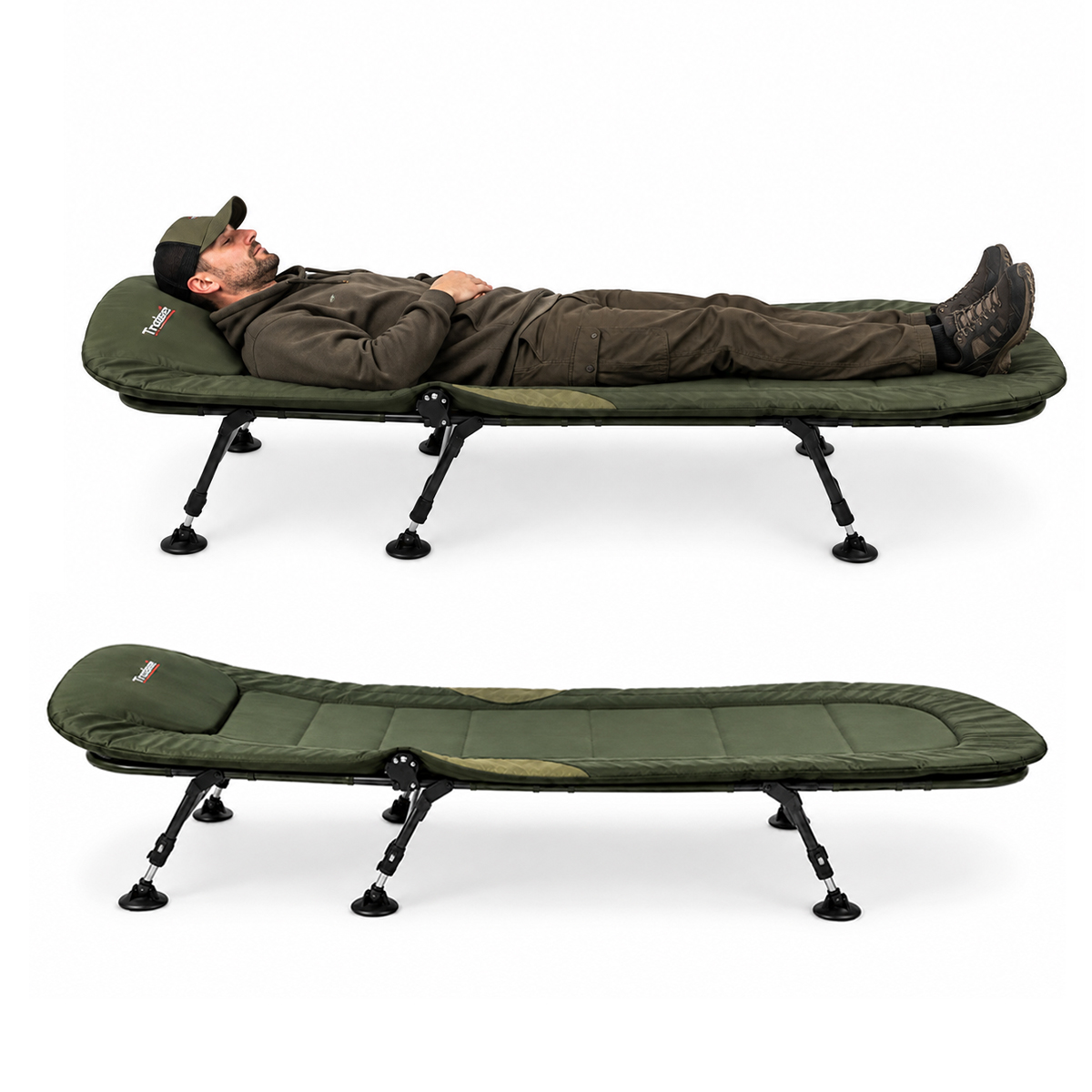 Traxis Flat Bed 6-Leg  - Kampeerbed - Karper stretcher - 6 poten  