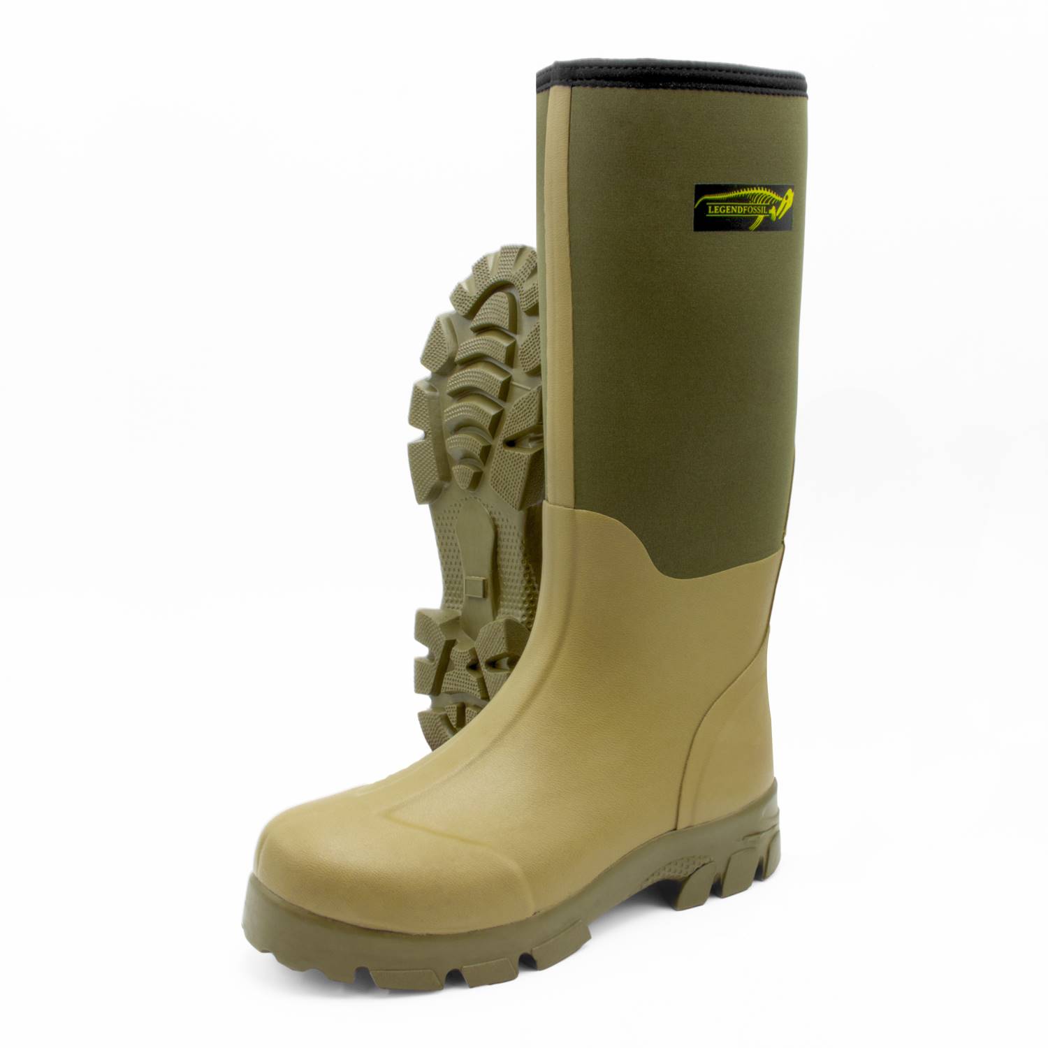 Legendfossil - Fat Neopreen Rubber Laarzen - Regenlaarzen - Outdoor Laarzen - Waterdicht - Wandellaarzen Mt 45