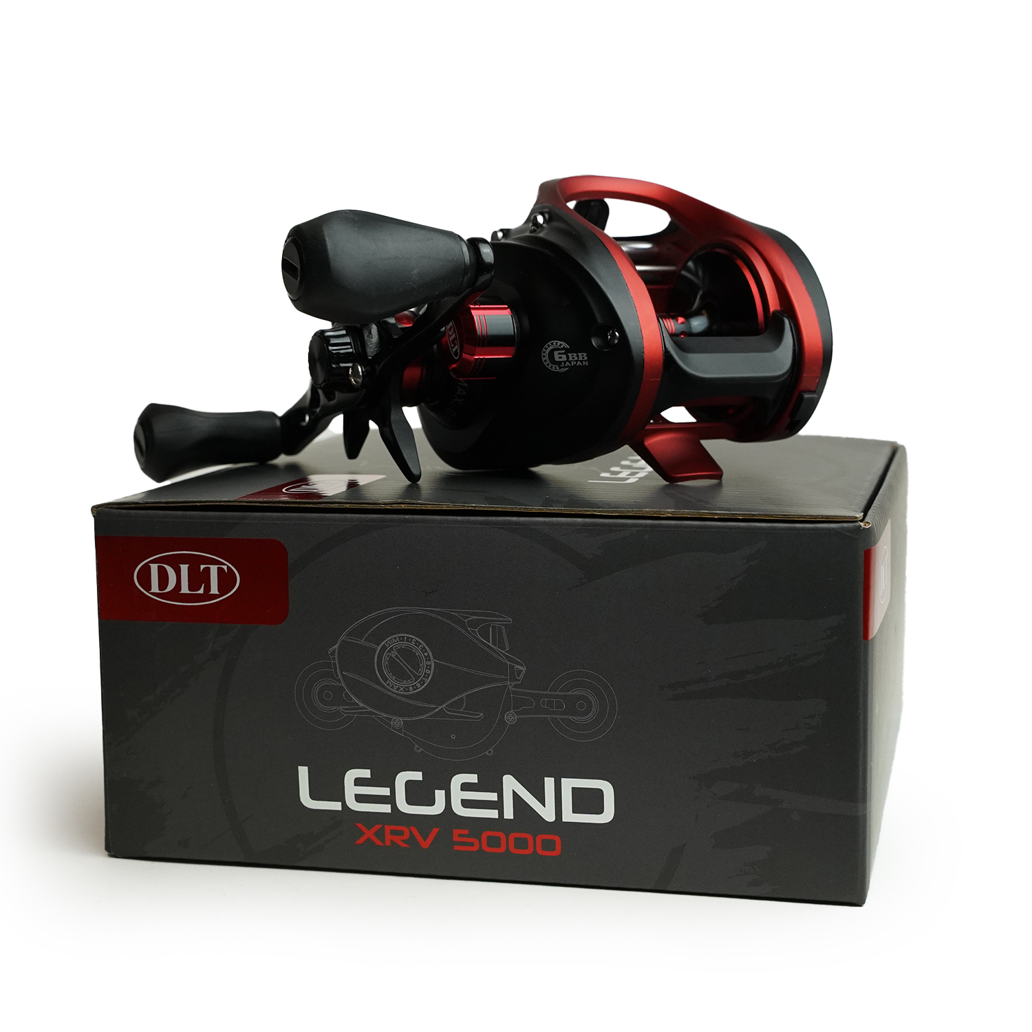 DLT Legend XRV 5000  Baitcast reel - 17Kg Ster Slip - Ratel Uitvoering 