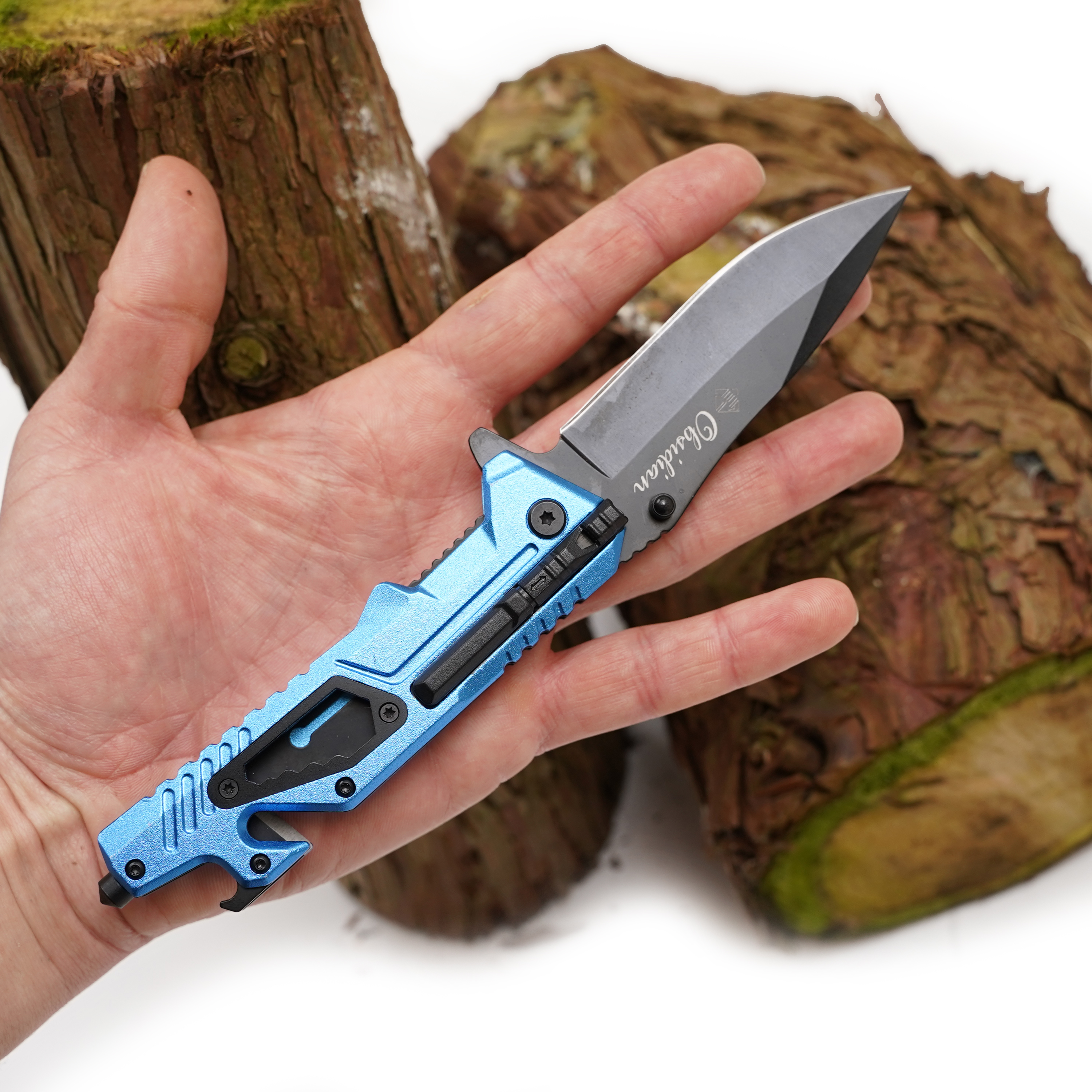Eurocatch Obsidian Zakmes - 420RVS Lemmet - 4,75" Multi Function