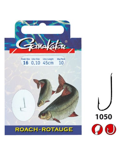 Gamakatsu Booklet Roach 1050N - Size #14-0.12mm - 45cm