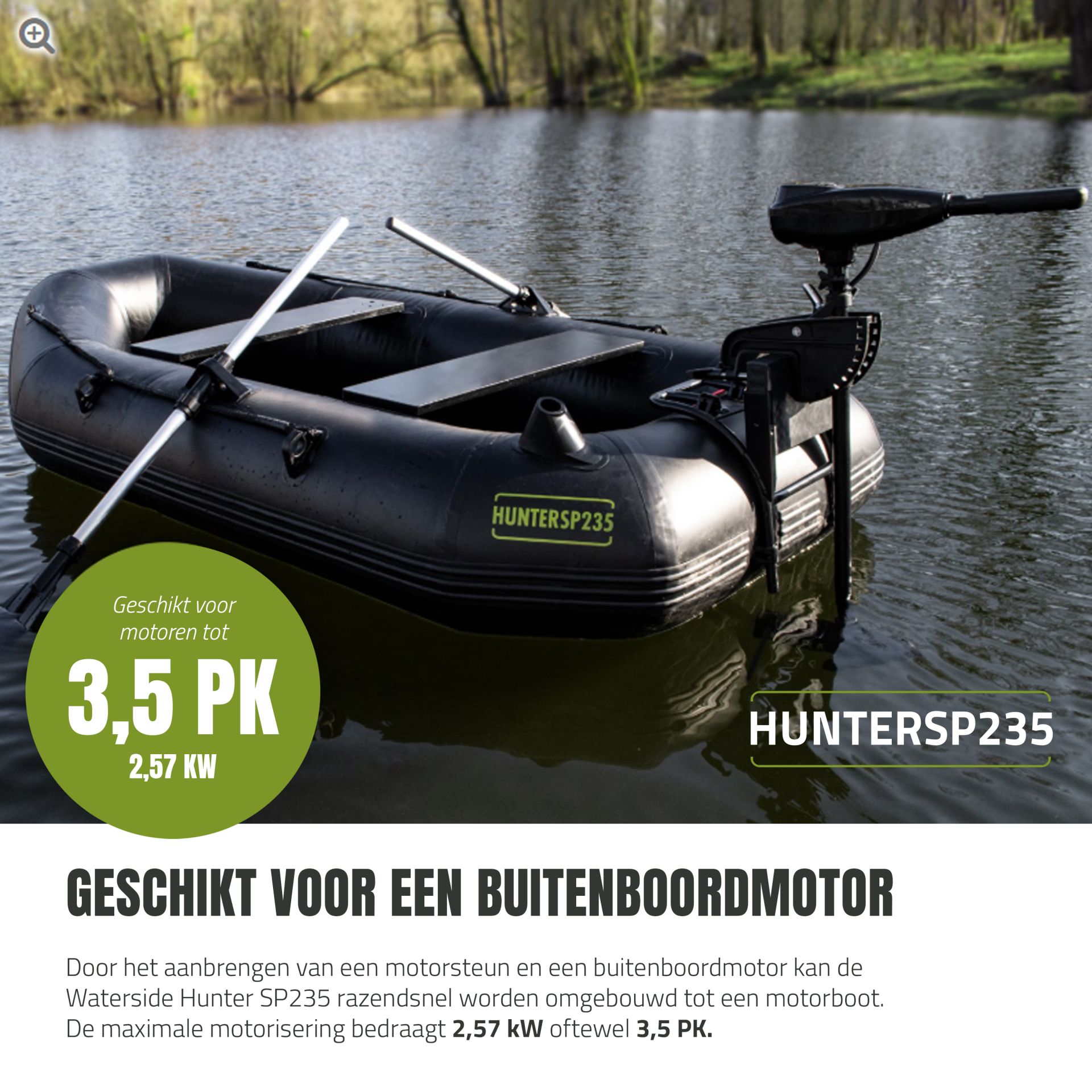 Eurocatch Hunter Sp 235 - Rubberboot - 2,35m Lang