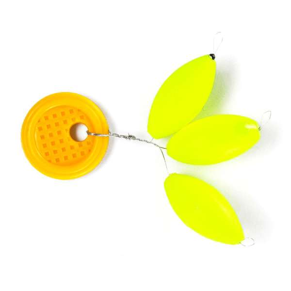 Troutlook Pilot Spion Rugby | Geel | 10mm | 3 stuks