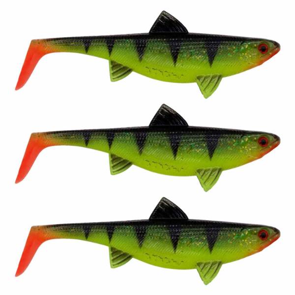 Senshu Real Fin Shad 12 | Shiny Tiger | 12cm | 13g | 3 Stuks