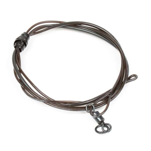 Camouflage Leaders + Ringwartel 100cm Silt Brown