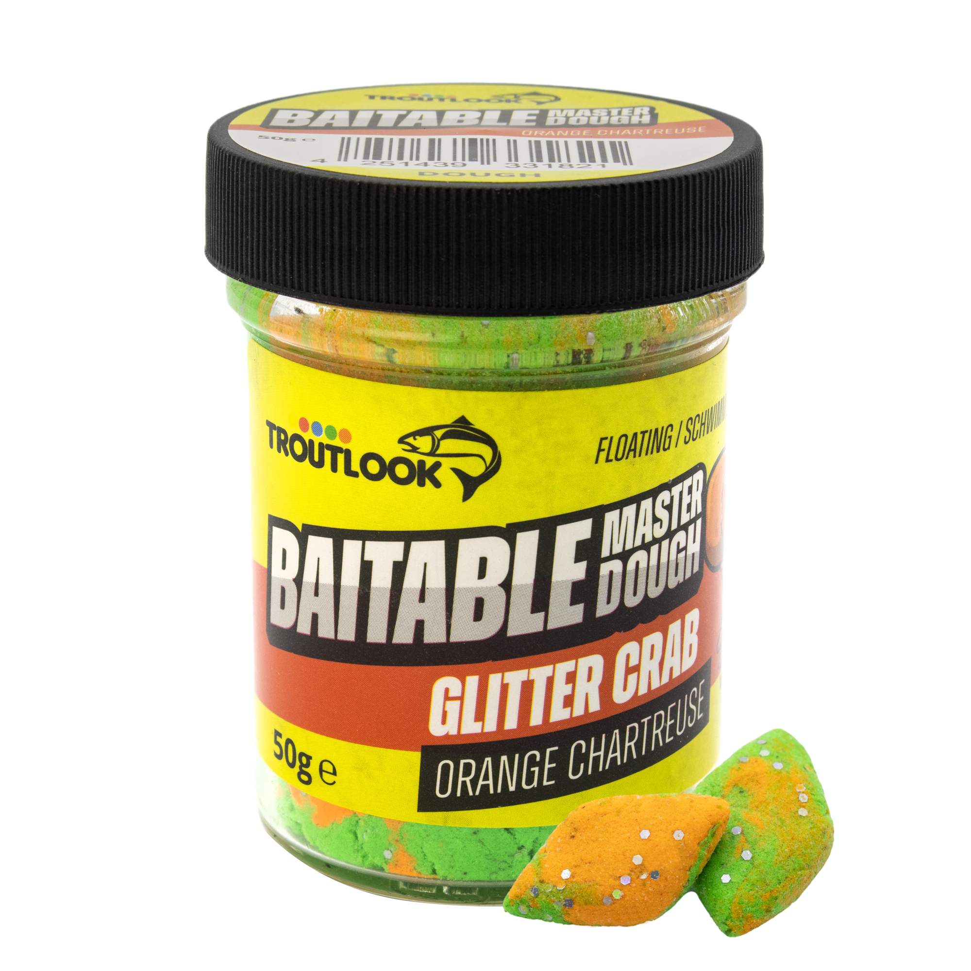 Troutlook Master Dough Forrellen Deeg 50g Glitter Fishy 