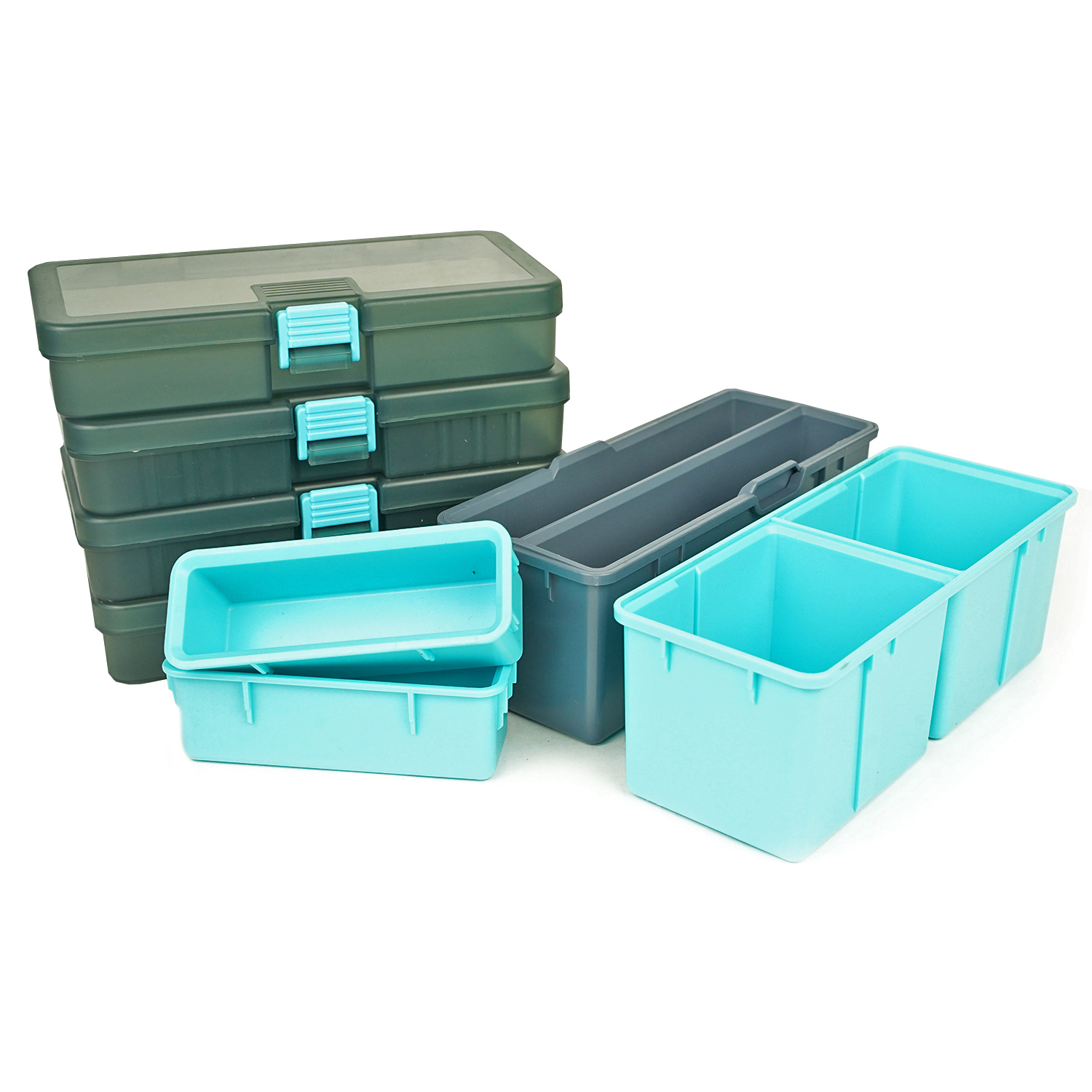 JVS Witvis Opberg Set - Tackle Organizer set - 4 delig - Tackle Box