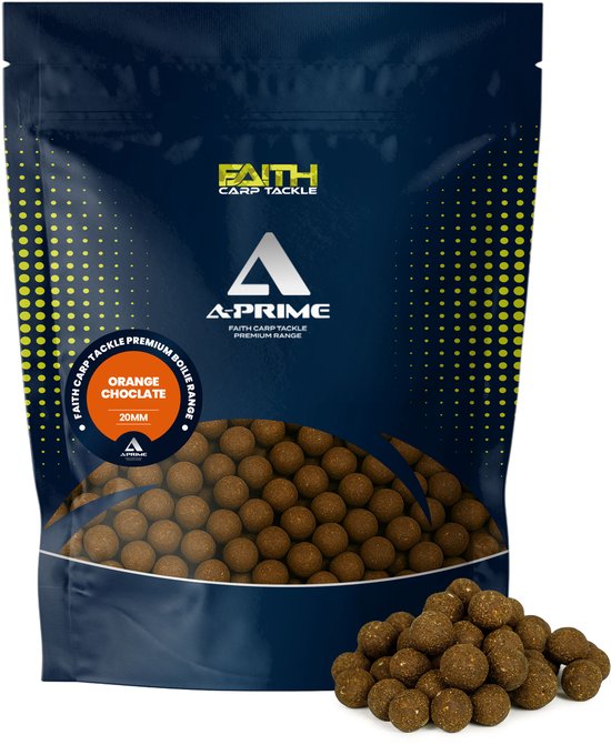 Faith A-Prime Boilie - 5kg - 20mm - Orange/Chocolate