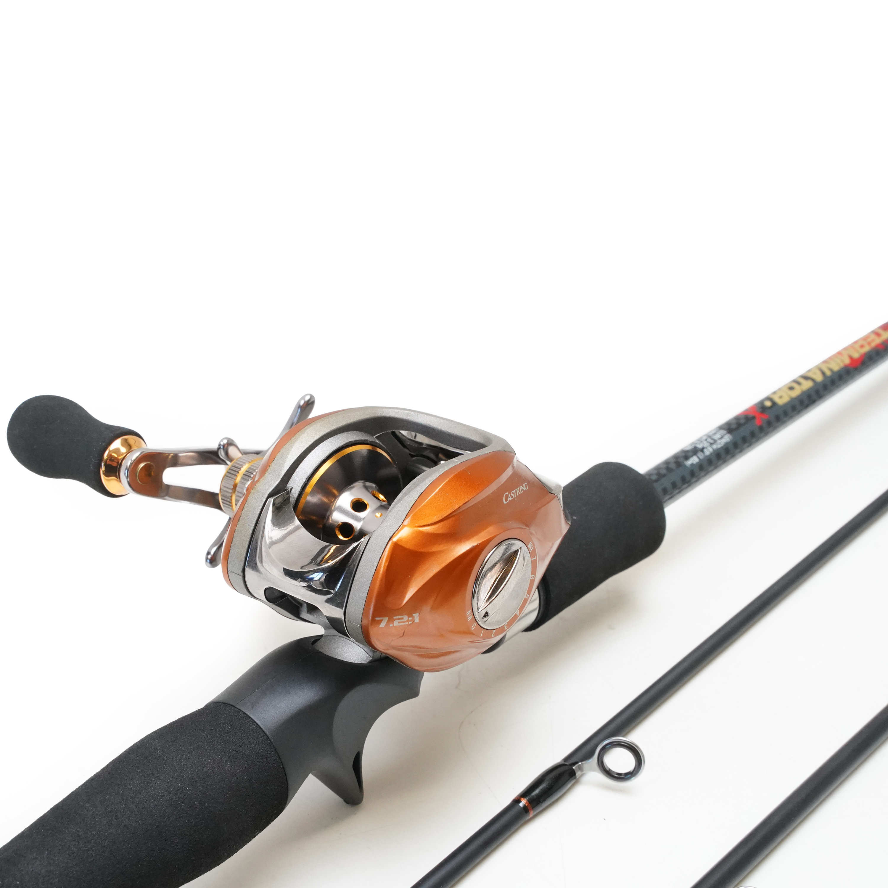 Eurocatch Baitcaster set 1.80m - incl. 200m Gevlochten lijn - Molen + Hengel + Lijn