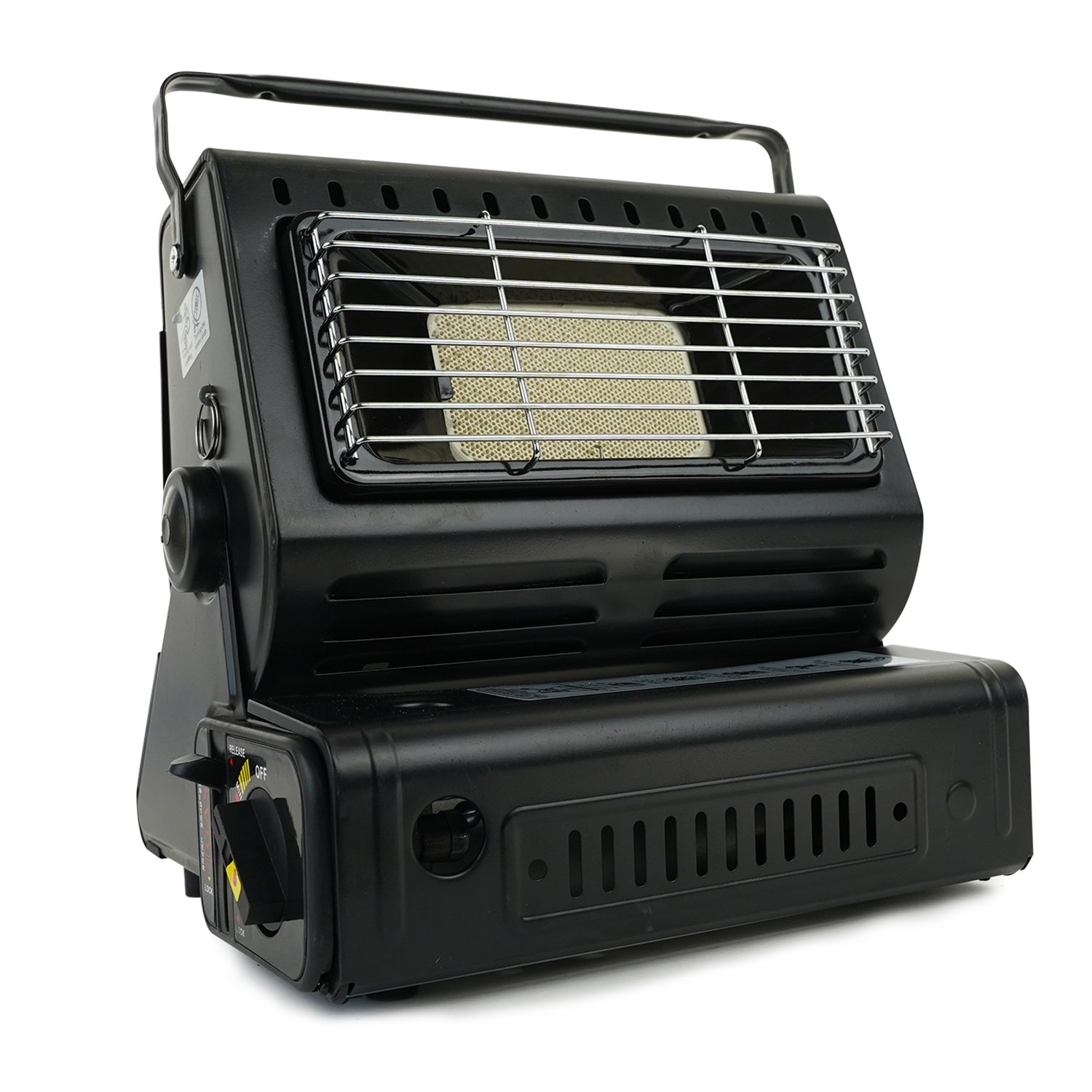 Eurocatch Gaskachel/Kooktoestel - Incl. 4 Gasbussen - Heater - Cooker - Kacheltje - Terrasverwarmer - Verstelbaar en Draagbaar