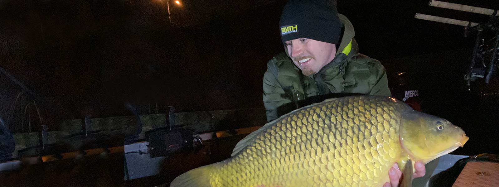 De eerste vangst op groot water