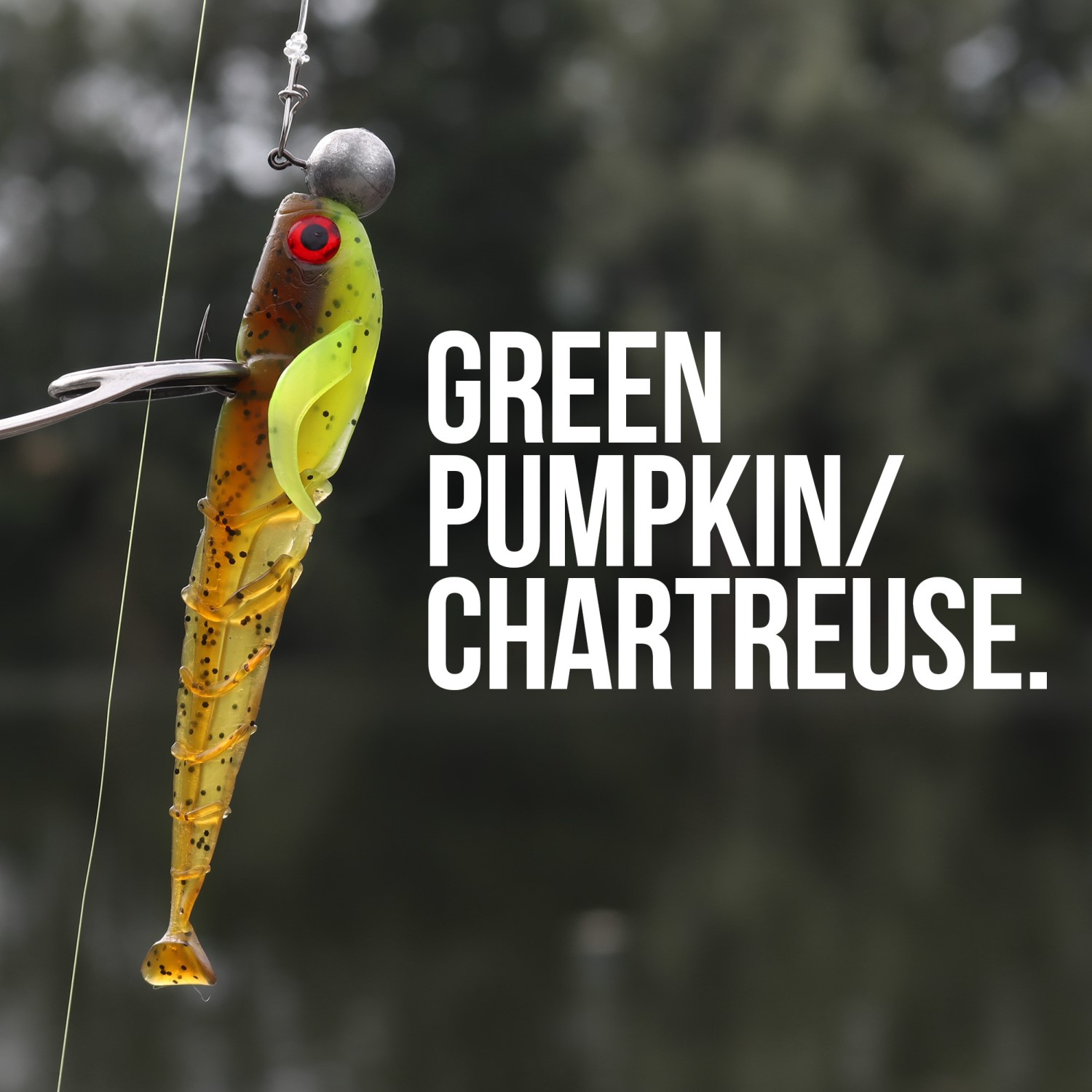 Senshu Grondel 11,5cm - 6gr - 5 Stuks - Green Pumkin