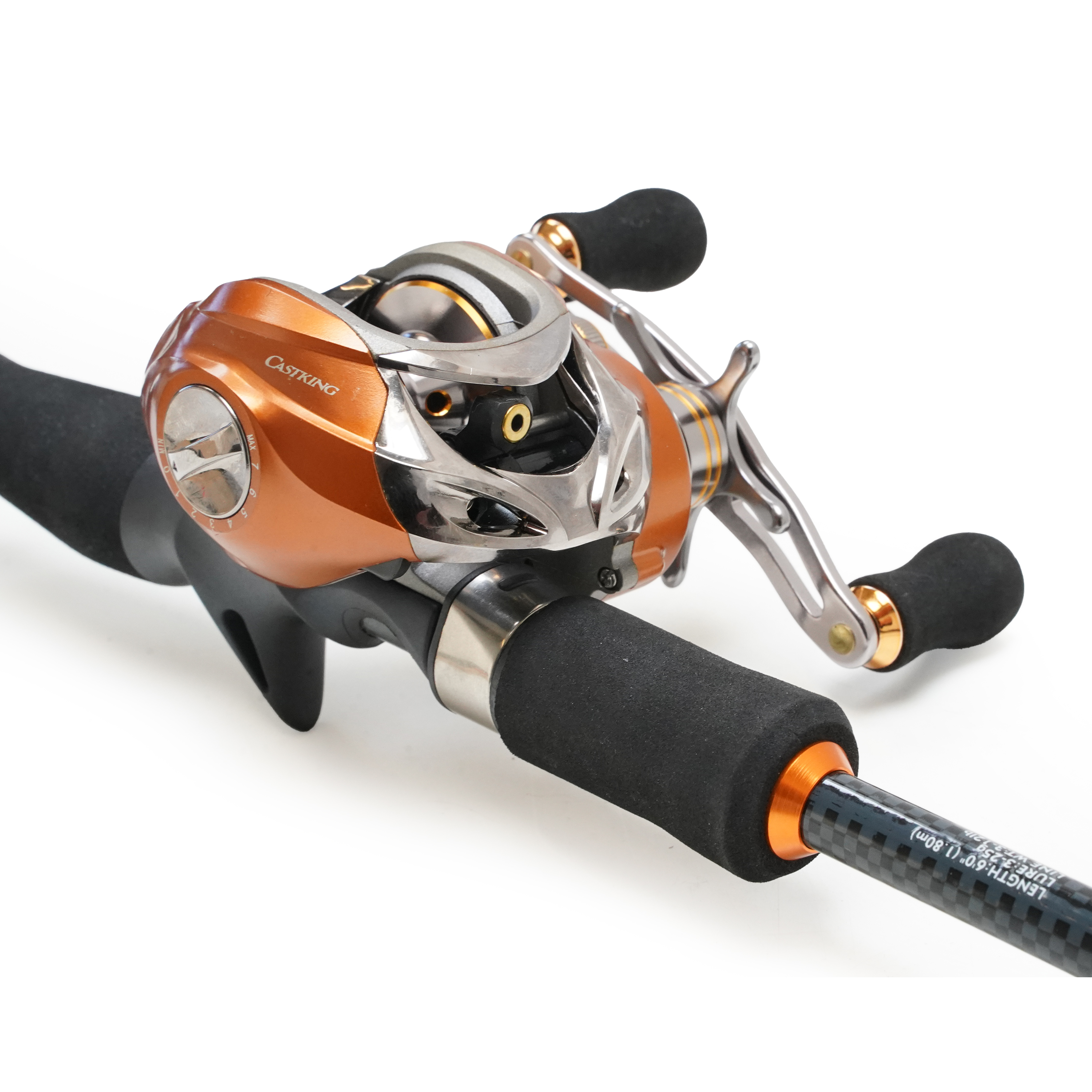 Eurocatch Baitcaster set 1.80m - incl. 200m Gevlochten lijn - Molen + Hengel + Lijn