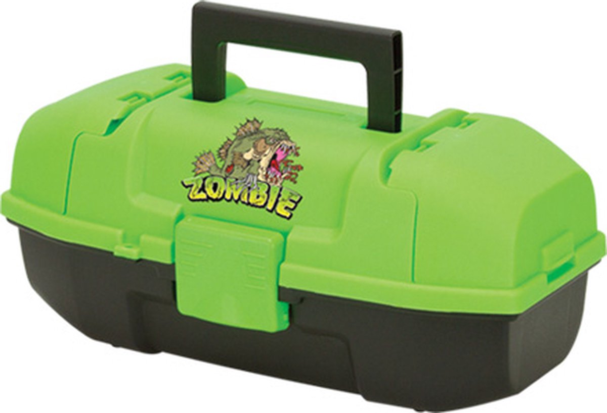 Plano Zombie Viskoffer - 34x18x15cm - Met Lade - Groen