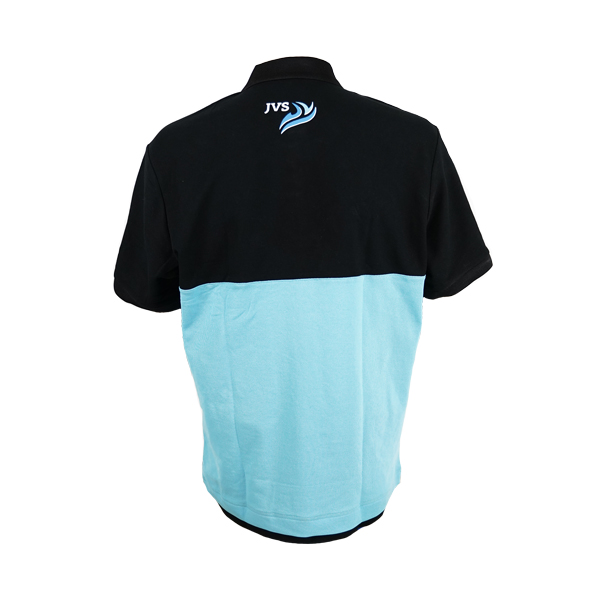 JVS Polo | Zwart/Blauw | Maat XL