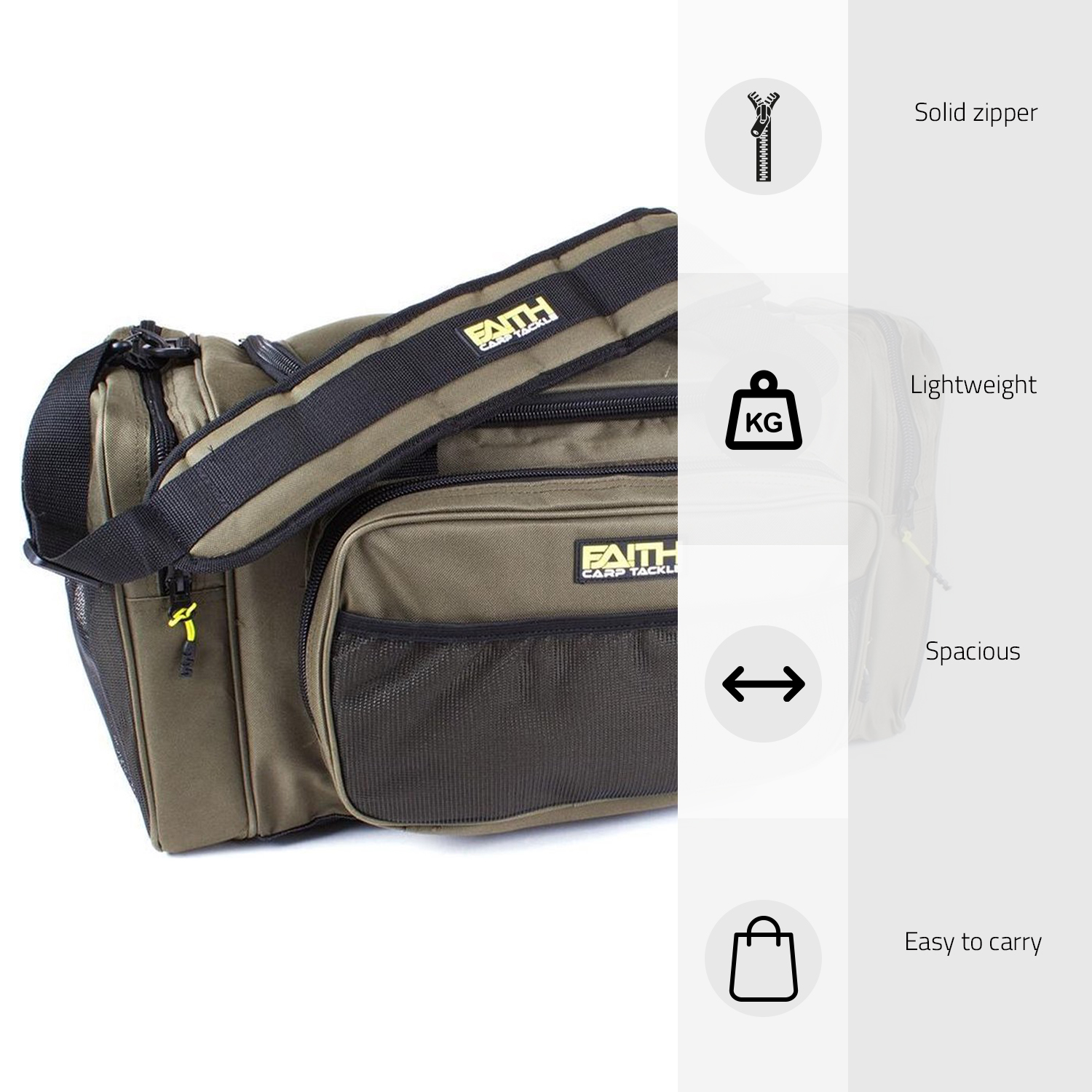 Faith Utility Bag | Tas | 57x35x35cm | Karpertas| Vistas | kleur Groen