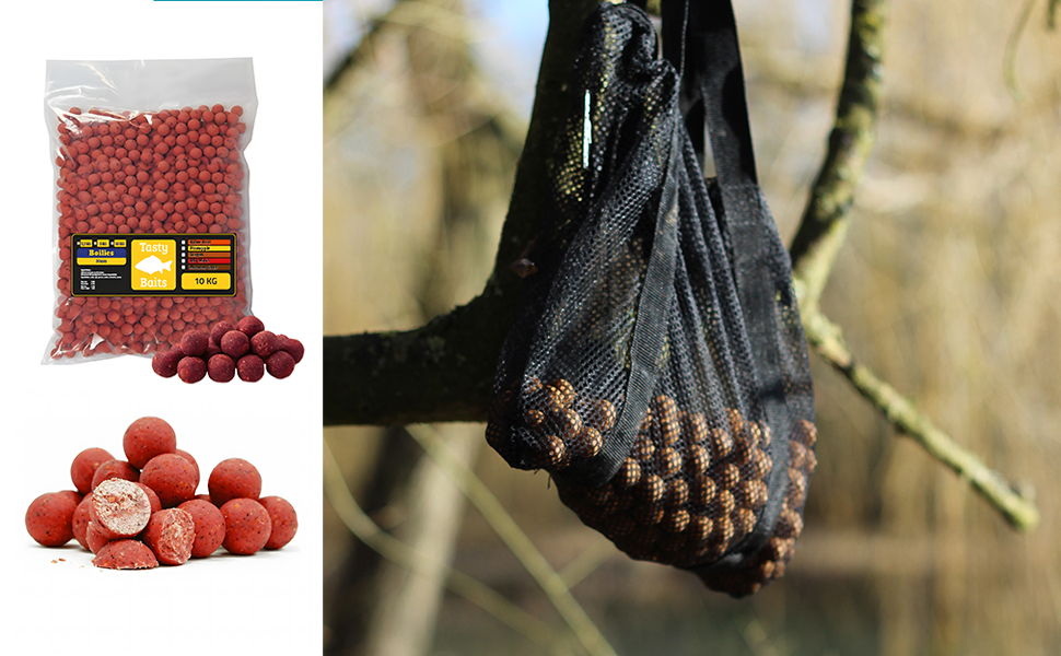 Tasty Baits Strawberry 10kg - Aardbei  - Boilie - 20mm
