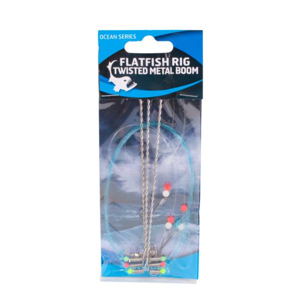 Eurocatch Fishing Flatfish Rig Twisted Metal Boom 3 Haaks | Onderlijn | Maat 6