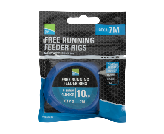 Preston Feeder Rigs Free Running - 7m